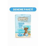 Giggles Külotlu Mayo Bebek Bezi Sıvı Geçirmez 4 5 Numara 9 İle 15 Kg Arası1 Paket 11 Adet