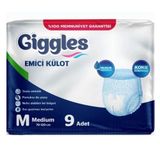 Giggles Külotlu Medium 9'lu Hasta Bezi