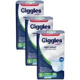 Giggles Külotlu Yetişkin Hasta Bezi Büyük Boy L 3 x 30'lu
