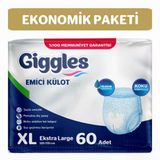 Giggles Külotlu Yetişkin XLarge 60 Adet Hasta Bezi