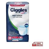 Giggles L Beden 30 Adet M Beyaz Hasta Bezi