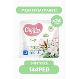 Giggles Lady Soft Hijyenik Ped Gece 144 Adet