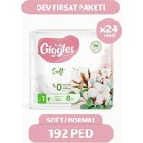 Giggles Lady Soft Hijyenik Ped Gece 24X8 Paket 192 Adet