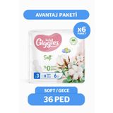 Giggles Lady Soft Hijyenik Ped Gece Avantaj Paketi 36 Adet