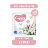 Giggles Lady Soft Hijyenik Ped Gece Dev Fırsat Paketi 72 Adet