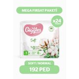 Giggles Lady Soft Hijyenik Ped Normal Mega Fırsat Paketi 192 Adet