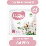 Giggles Lady Soft Hijyenik Ped Uzun 84 Adet %100 Organik Pamukla Yumuşak ve Güvenli