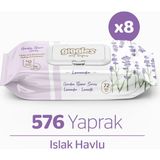 Giggles Lavanta Kokulu Islak Mendil Islak Havlu 576 Mendil
