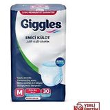 Giggles M Beden 30 Adet Beyaz Hasta Bezi