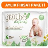 Giggles Natural No:4 Maxi 100 Adet Bebek Bezi