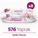 Giggles Sensation Flower Islak Mendil Islak Havlu 576 Mendil
