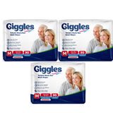 Giggles Tekstil Yüzey Belbantlı M 3×30'lu Yetişkin Hasta Bezi