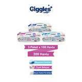 Giggles Xxl İz Bırakmayan Yüzey Temizlik Havlusu - (Beyaz Sabun-Çiçek Bahçesi-Okyanus Esintisi) 300 Havlu