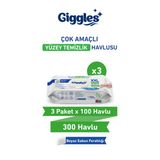 Giggles Xxl İz Bırakmayan Yüzey Temizlik Havlusu - (Beyaz Sabun Ferahlığı) 300 Yaprak