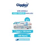 giggles XXL İz Bırakmayan Yüzey Temizlik Havlusu - (Okyanus Esintisi) 100 Yaprak