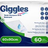 Giggles Yatak Koruyucu Örtü 60x90 cm 30'lu 2 Paket (60 Adet)
