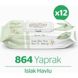 Giggles Yeşil Çay 864 Adet Islak Havlu