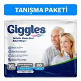 Giggles Yetişkin Bel Bantlı Hasta Bezi Büyük Boy (Extralarge) Bel Ölçüsü 120-160Cm - 1 Paket 30Adet