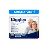 giggles Yetişkin Bel Bantlı Hasta Bezi Ekstra Büyük Boy (Ekstra Large) Bel Boyu 120-160cm - 1 paket 30Adet