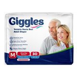 Giggles Yetişkin Bel Bantlı Tekstil Yüzey Medium 30 Adet Hasta Bezi