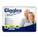Giggles Yetişkin Bel Bantlı Tekstil Yüzey Small 30 Adet Hasta Bezi