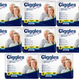 Giggles Yetişkin Bel Bantlı Tekstil Yüzey Small 8x30 Adet Hasta Bezi