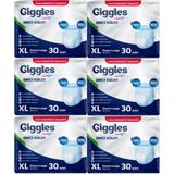 Giggles Yetişkin Emici Külot Ekstra Büyük XL 180 Adet Hasta Bezi