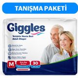 Giggles Yetişkin Hasta Bezi Medium 30'lu x 1 - Beyaz