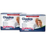 Giggles Yetişkin Hasta Bezi Orta Boy (Medium) 2 Paket (60 Adet )