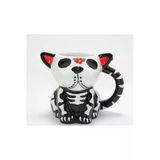 Gigi Luxe Day Of The Dead Köpek Figürlü 3D Kabartmalı Porselen Kupa Alk4896