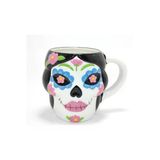 Gigi Luxe Day Of The Dead Şeker Kurukafa Tasarımlı 3D Seramik Kupa Bardak Alk4893