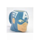 Gigi Luxe Marvel Captain America (Kaptan Amerika) 3D Kabartmalı Karakter Kupa Bardak Alk4542