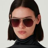 Gigi Studios Patrizia 6777 0 Unisex Güneş Gözlüğü - Gümüş - Gri