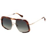 Gigi Studios Vanguard Kenza 6690 2 Unisex Güneş Gözlüğü - Kahverengi - Altın Sarısı
