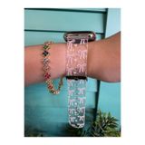 GIGIKIT Watch 49/46/45/44/42 Serisi 10/9/8/7/6/5/4/3/se/uyumluultra Şeffaf Baskılı Silikon Saat Kordonu