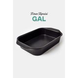 Gigilli Gal Diamond Dikdörtgen Fırın Tepsisi 35x25 cm - 35 x 25 cm - Siyah