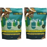 Gigis Food Bal Glazeli Spirulina Tozu Kaju, Ananas ve Hindistan Cevizli Atıştırmalık - Kuruyemiş ve Kuru Meyveli 2'li Paket - 230 gr