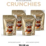 Gigis Food Bal Glazeli Yer Fıstığı, Hurma ve Muz Kurulu Atıştırmalık - Kuruyemiş ve Kuru Meyveli 4'lü Paket - 460 gr