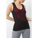 Gigotto Kadın Kalın Askılı Spor Tişört BORDO XL-XXL