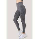 GIGOTTO Kadın Seamless Yüksek Bel Spor Tayt GRİ MELANJ S-M