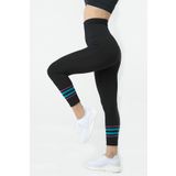 Gigotto Renkli Çizgili Seamless Yüksek Bel Spor Tayt