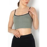 Gigotto Seamless Dantel Detaylı Ripli Büstiyer