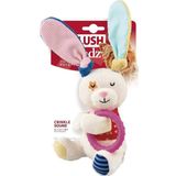 Gigwi 8566 Plush Friendz Sesli Tavşan Peluş Çiğneme Halkalı Köpek Oyuncağı