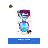 Gigwi Ball Sert Top 7 cm Şeffaf Mavi Köpek Oyuncağı