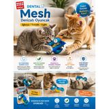 GiGwi Dental Mesh Denizatı Kedi Oyuncağı – Catnipli Diş Temizleme ve Çiğneme Oyuncağı - Mavi