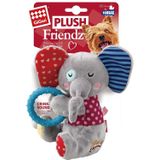 Gigwi Peluş Friendz Fil Squeaker, Kırışık ve TPS Yüzük Köpek Oyuncak M (8564)