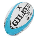 Gilbert G-TR4000 Antrenman Rugby Topu 5 No (Açık Mavi) - Mavi - Beyaz