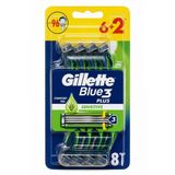 Gilette Blue3 Plus Tıraş Bıçağı Sensitive 6+2