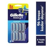 Gilette Sensor 3 Plus Yedek Tıraş Bıçağı 8'li