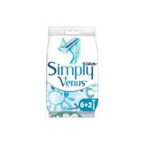 Gilette Simply Venüs 8'li Çift Bıçaklı Tüm Cilt Tipleri İçin Kullan At Tıraş Bıçağı